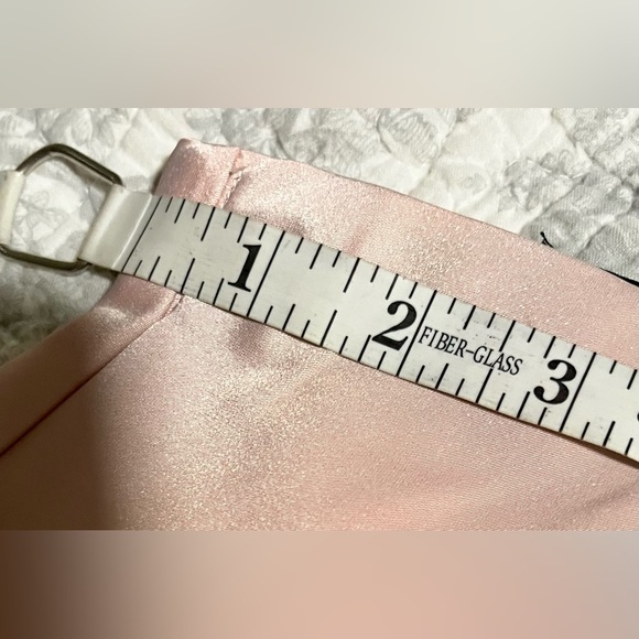 Aleeza Paris Dusty Pink Motif Satin Slip Skirt - Picture 9 of 15